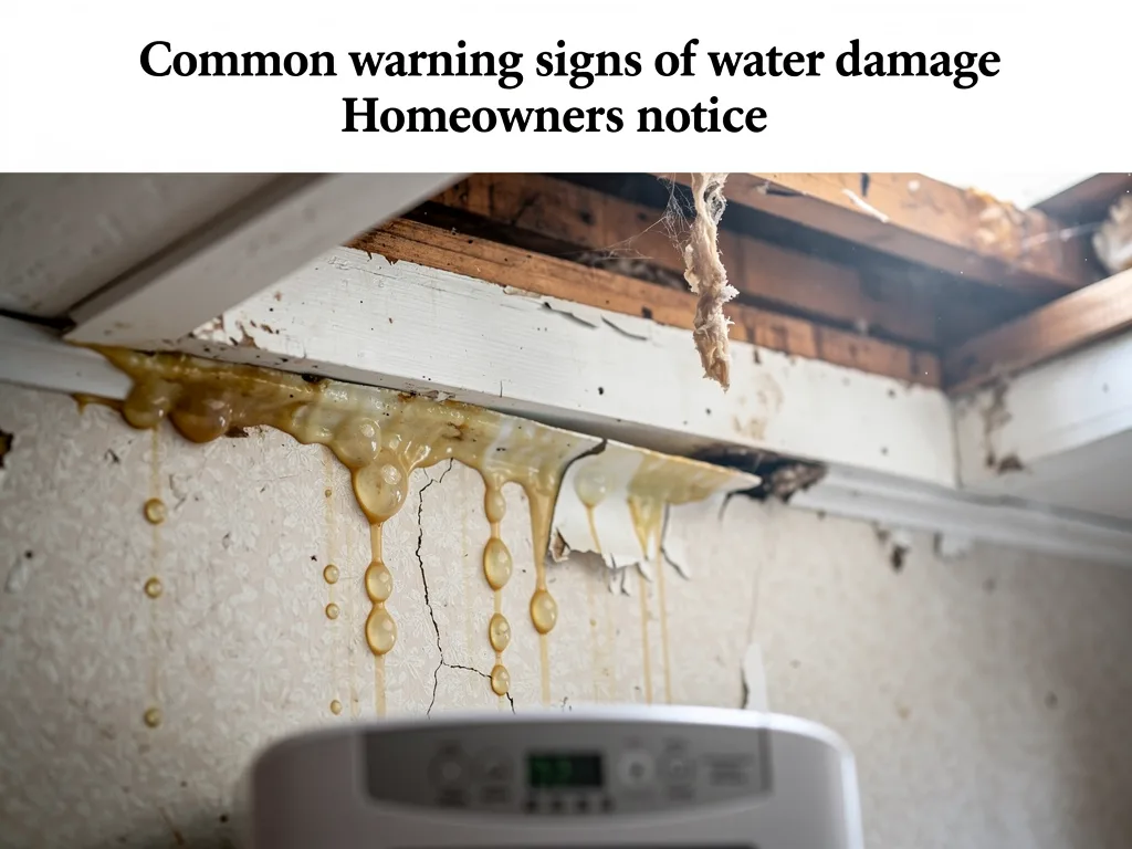 Common warning signs of water damage homeowners notice